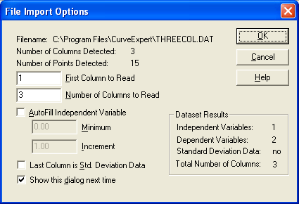 File Import Dialog